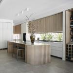 Custom Modern Complete Island Kitchen Furniture White PVC Wood Cabinet Sets