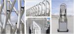 Stainless Steel Electric Retractable Gate , SS304 Automatic Folding Gate