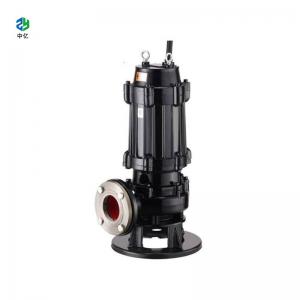 China WQK SS304 sewage submersible pump Sump Pumps with grinder impeller power from 0.75-350kw .color can be  blue ,black and on sale