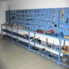 Wholesale Hardware Pegboard Tool Rack Display Stand 250 Kgs Per Layer Stainless Steel from china suppliers