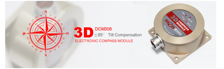 DCM302 Heading Angle 3D Digital Compass Magnetic Industrial Automation