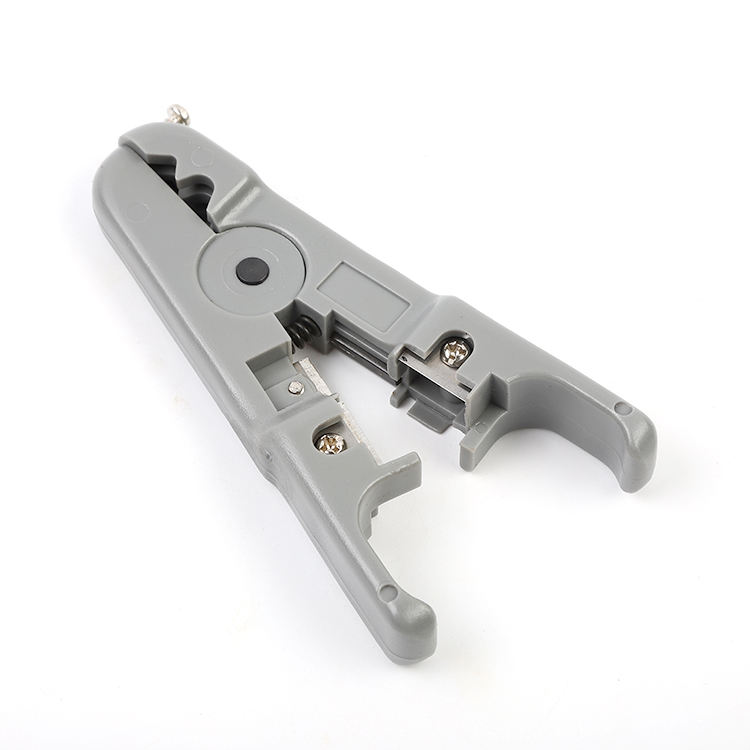 Gray Universal Wire Stripping And Twisting Tool Plastic Molded Handle