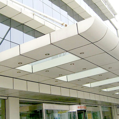 Single / Double Curves Hyperbolic Aluminum Panels For Building Facade Decoration