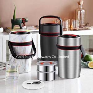 Wholesale Different sizes food jar flask insulated containers 1.6L 2.2L stainless steel lunch box soup warmer pot from china suppliers