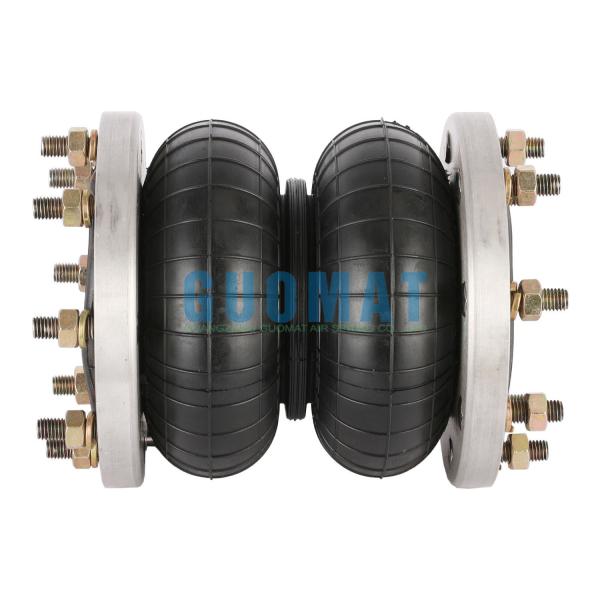 GUOMAT 2H250180 Double Convoluted Air Spring With Flange Ring Max. Diameter