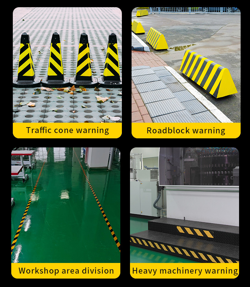 Waterproof High Visibility Red And Yellow Industrial Marking Tape Heavy Duty Caution Safety Reflective Tape For Vehicles Truck