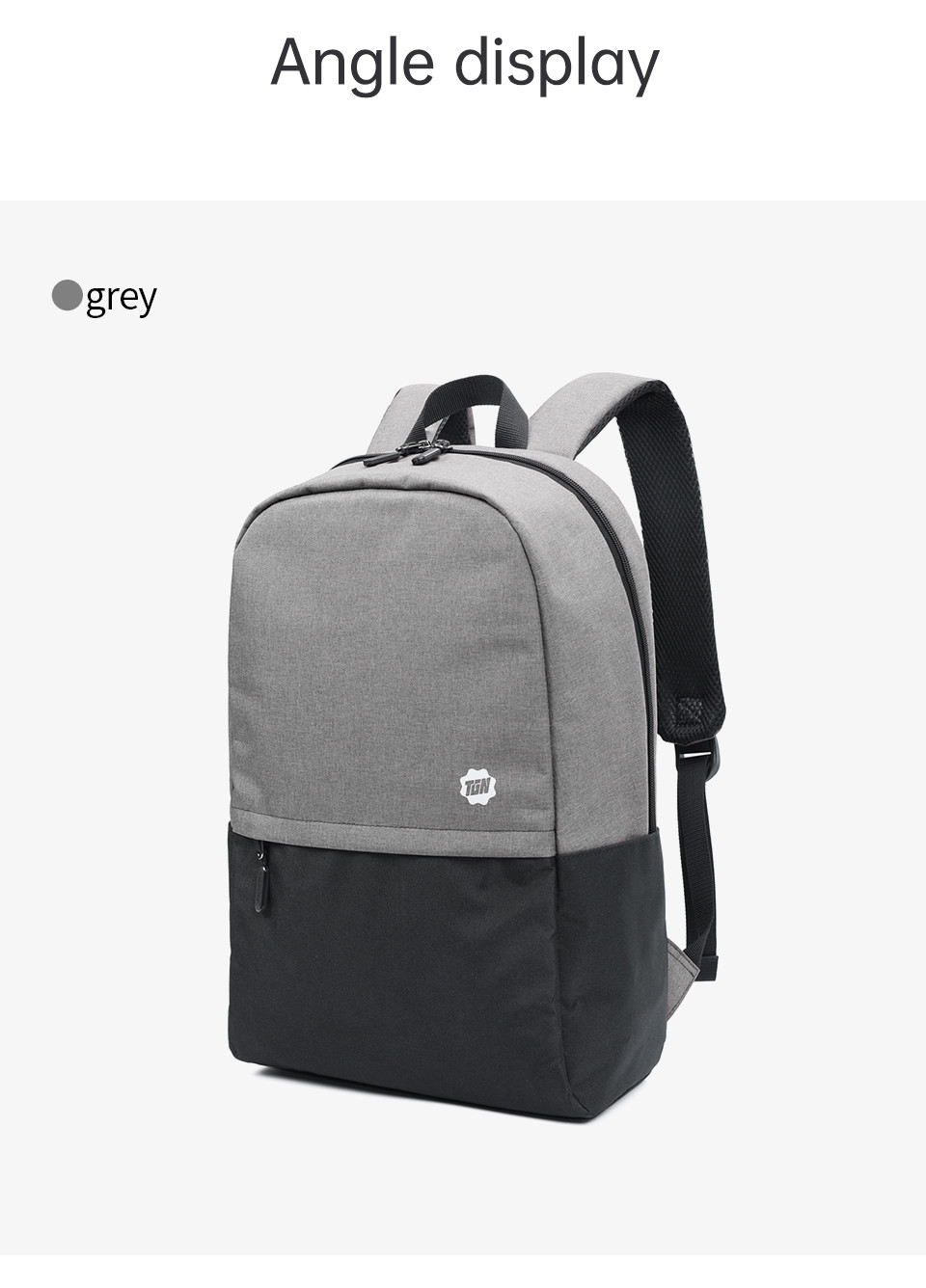 300D Snowflake PVC Travel Laptop Backpack Waterproof 15.6 Inches Light Weight Casual