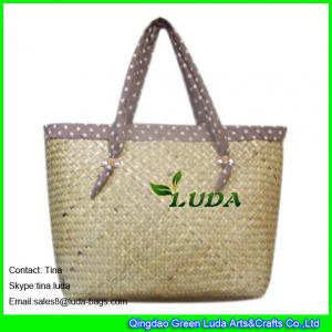 China LUDA natural straw personalized bags seagrass straw handbags for sale on sale