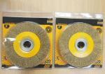 Industrial Steel Circular Wire Wheel Cleaning Brush For Bench Grinders
