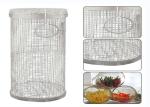 Bbq Round 304 Stainless Steel Barbecue Mesh Tube Rolling Grilling Basket