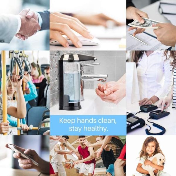 9CM Infrared Sensor Soap Dispenser FCC 500ML Bathroom Touchless