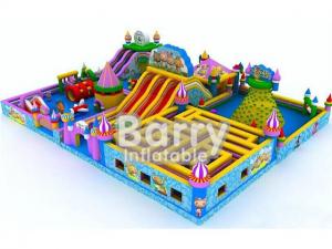China Fire Retardant Inflatable Sport Game Water Park Slides With Air Blower / Repair Kit on sale