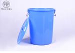 B280L Households Plastic Rubbish Bins , Storage Round Bucket With Lid For