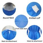 Adequate Supply VASTPROTECT Blue Surgical Gown Soft Anti Static Protection for