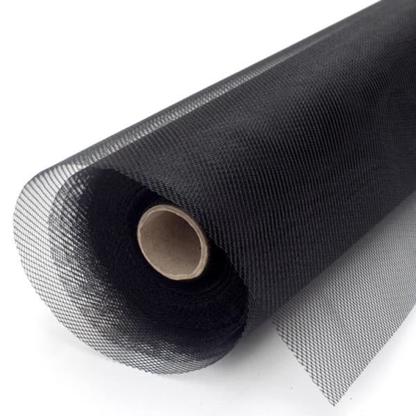 6ft-9ft Length Charcoal PVC Fiberglass Insect Screen Roll With 0.33mm Wire