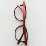 optical glass , Accetate,Red+Black,eyewear frame，full frame，lady style