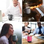 Electric Gooseneck Kettle, Temperature Control, Self-Heating Coffee Cup, LCD