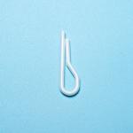 Clothing Clear Plastic R Shape Collar Clips without Teeth