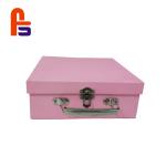 Pink Color Baby 250gsm - 350gsm Ivory Board Materials Cardboard Suitcase Box