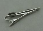 22 mm Special Cufflink Custom Tie Bars 3D Brass Stamped Silver
