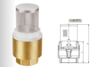 Wholesale Brass / Stainless Steel Foot Valve Thread Connect End , Spring Check Foot Valve from china suppliers