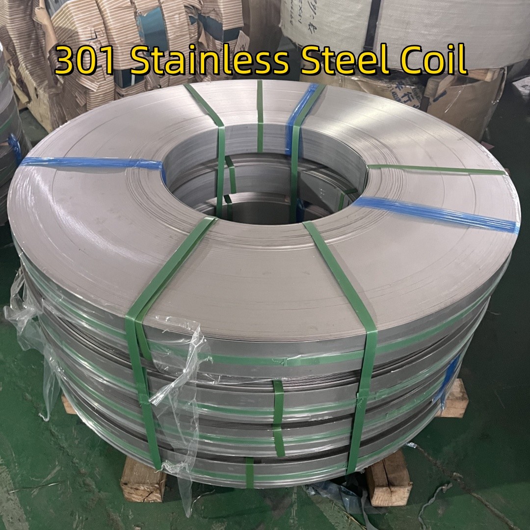 AISI 301 SUS 301 DIN1.4310 Stainless Steel Coil Strip HV 385 3/4H Cold Rolled 0.2*250mm For Spring