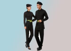 Wholesale Solid Color Collar Restaurant Staff Uniform Long Sleeve With Shirt And Pants from china suppliers