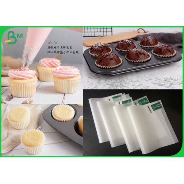 31GSM White Oilproof Muffin Wrapping Paper For Baking Cakes Or Muffin