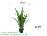 Artificial Plants 6 Pack Onion Tall Grass Greenery, Faux Fake Grass Shrubs Plant