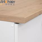 Small Room Grey Kitchen Cabinet with Modern and Stylish Half Bullnose Countertop