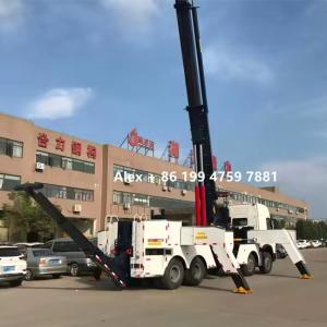 Wholesale 8x4 5 Stages Boom 50 Ton Rotator Wrecker With H Shape Front And Rear Outriggers from china suppliers