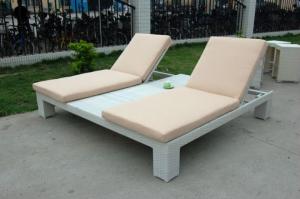 Wholesale Double garden sun lounger outdoor beach lounger from china suppliers
