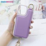 Everyday Minibook Saffiano Pu Leather Bag with crossbody card wrist strap mirror