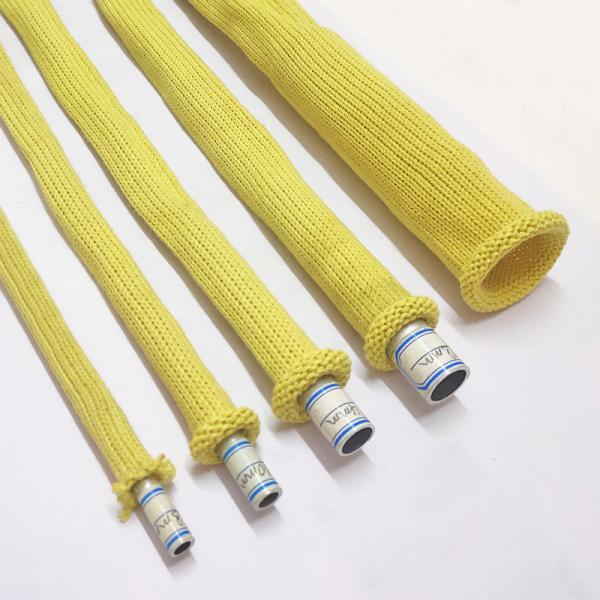 Tempering furnace high temperature resistant 25mm aramid knitted sleeve bending