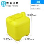 10L 30L Square Plastic Reusing Chemical Drums 360*300*410mm