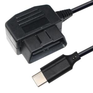 Wholesale 5V 12V Car Charger Power Extension Cables OBD-2 To Type C USB-C Cable For Dashcam from china suppliers
