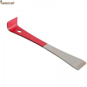 China Apiculture Hive Tools Beekeeping Equipment Red Stainless Steel Hive Tool Scraper on sale