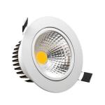 High CRI IP44 Fixed 15W COB LED Downlight 1800LM 0 - 10V Dimmable / Dali