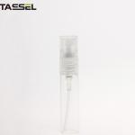 Ribbed Closure Empty Cosmetic Containers With PP Dustcap And Clear Glass