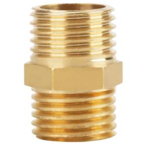 Wholesale 1/4'' X 1/4'' BSP Brass Tee Fitting , Male Hex Nipple Coupling from china suppliers
