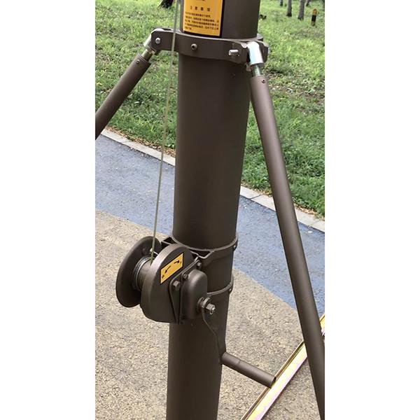 10m manual crank lifting telescopic mast-aluminum materials-telescoping mast