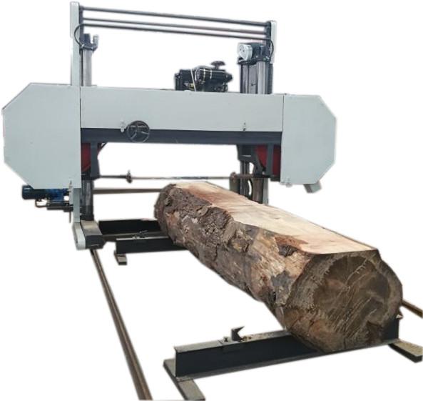 Quality Big size diesel horizontal log cutting bandsaw wood saw mill for hardwood for sale
