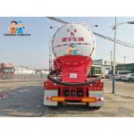 Pneumatic Cement Transport 50ton 45cbm Dry Bulk Tanker Trailer