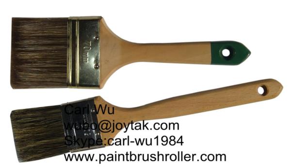 Natural bristle Chinese bristle synthetic mix 2 piece paint brush sets wood