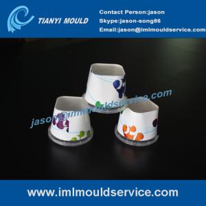 Wholesale 250ml two cavities thin-walls IML dry fruits containers mould, iml mould turnkey solutions from china suppliers