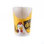 12oz 16oz Waffle Recyclable Paper Cups , Compostable Paper Cups Food Grade Ink