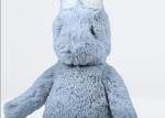 Decorative Cute Bunny Doll , Grey Color Huggable Rabbit Stuffed Animal
