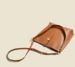 Hasp Closure PU Shoulder Bag Armpit Leather Underarm Bag