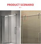 12MM Glass Tray Taky Round Bathroom System Hardware Sliding Glass Door Accessory
