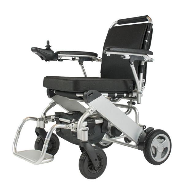 Handicapped Portable Foldable Electric Wheelchair 6km/H Aluminum Power